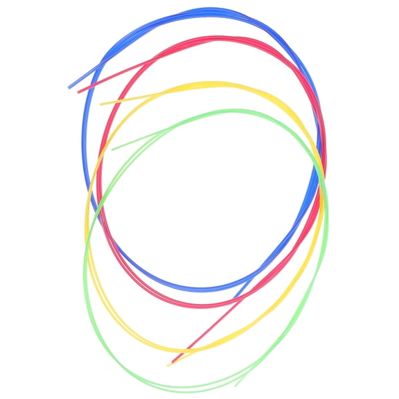 Masteelf 4pcs Colorful Ukulele Strings Nylon Electric Bass String Piano String Musical Instrument Accessory Part Bass Guitar Strings Bass Guitar Strings