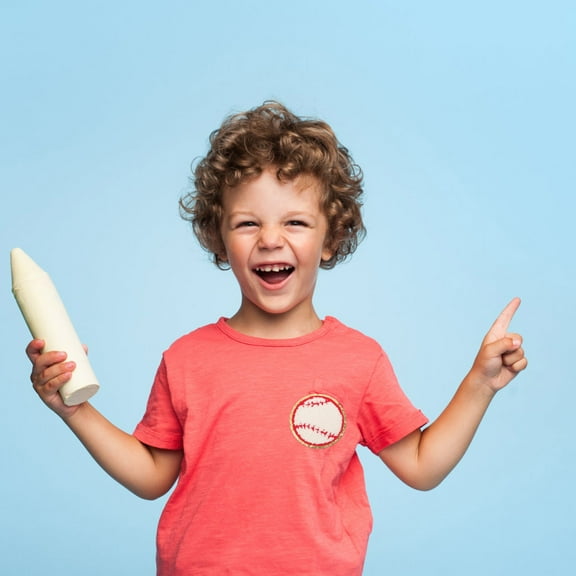 HEATSHAKING Sports Ball Patches Red 4Pcs 3.0x3.0x0.1In