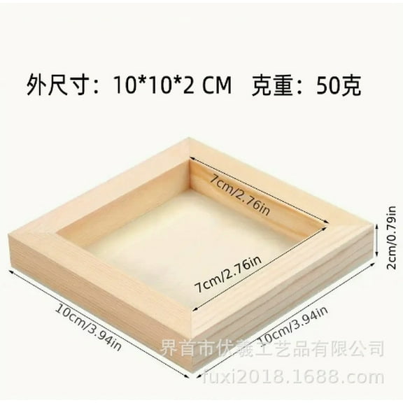 Masteelf 4pcs DIY Wooden Picture Frames Kit Unfinished Wood Photo Frames Wall Hanging Photo Frames For Crafting Paintable Frames Desk Picture Frames For Office Home Kids Canvas Paintings