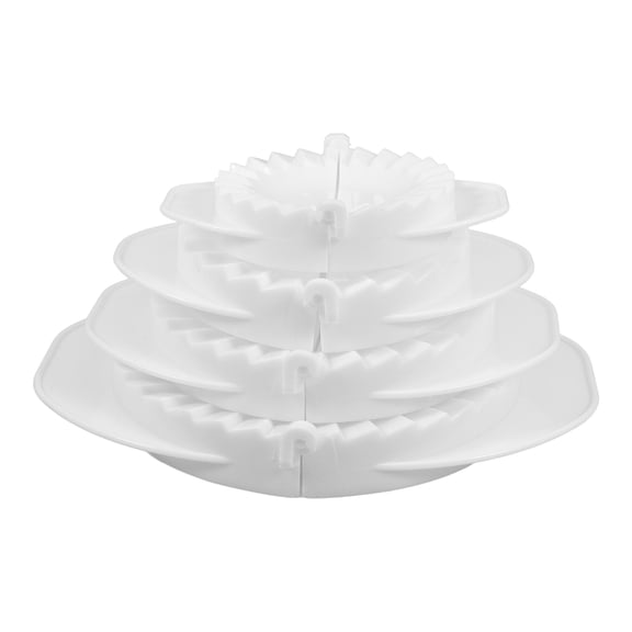 OFFIGAM 4-Piece PP Dumpling Mold and Wrapper Tool Set for Easy Kitchen Use and Delicious Homemade Treats