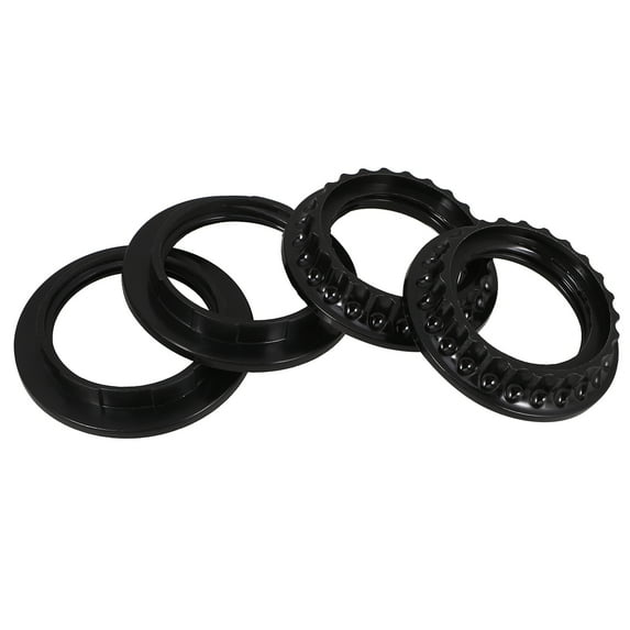Masteelf 4pcs E26 E27 Light Socket Shade Rings Lamp Shade Collar Rings Fixing Rings Lamp Light Socket Ring Lamp Shade Holder Adapter Phenolic Ring for Light Fixtures Black