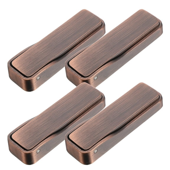 Masteelf 4pcs Foldable Invisible Coat Hook Wall Mounted Hooks Aluminum Alloy Wall Hanging Holder For Closet Scarf Hat Robe Key Purse Bag