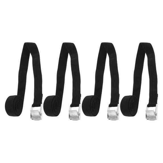 Masteelf 4pcs Lashing Straps With Buckles Adjustable Cam Buckle Tie Down Cinch Strap For Packing Cargo Trailers And Bikes