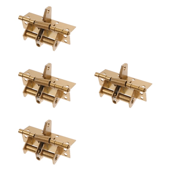 Masteelf 4pcs Locking Hinge 90 Degree Positioning Hinge Residential Door Closer Accessory