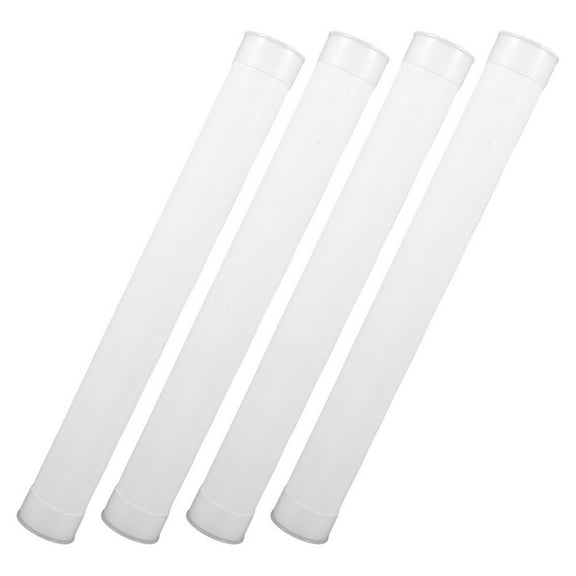 Masteelf 4pcs Mailing Tubes With Caps Plastic Shipping Storage Tubes For Small Parts Samples Multipurpose Documents Storing Packing