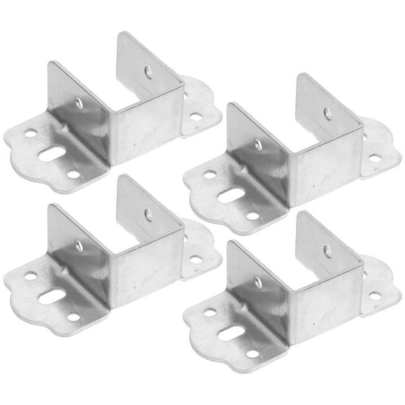 Masteelf 4pcs Metal Bed Frame Brackets U Shaped Bed Support Hinges Bed Rail Fittings For Secure Bed Assembly And Enhanced Stability
