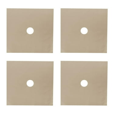Evokk 4pc Black Stainless Steel Hob Covers - Electric Cooker Ring Protectors, 2 Large & 2 Small