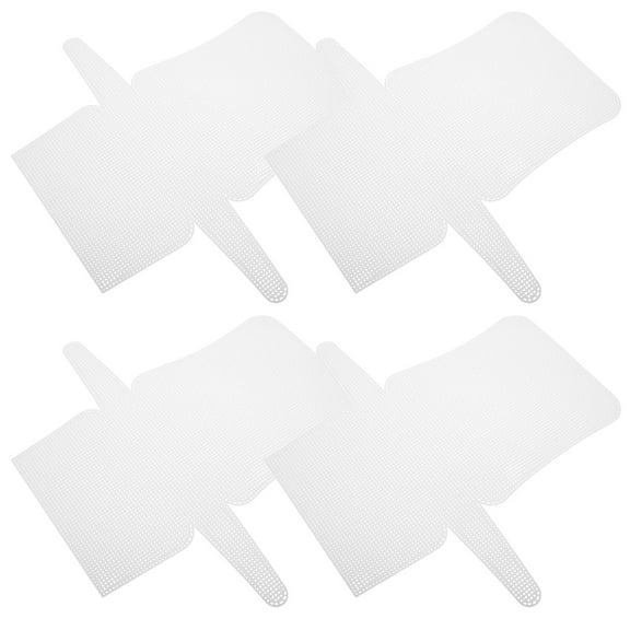 Masteelf 4pcs Plastic Canvas Sheets for Yarn Crafting Plastic Mesh Sheets for Crochet and Purse Making Blank Embroidery Mesh Sheet for Creative Knit and Crochet Projects
