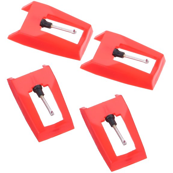 Masteelf 4pcs Replacement Needles for Record Players Phonograph Turntable Stylus Accessory