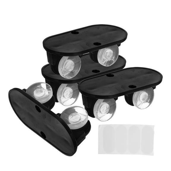 Masteelf 4pcs Self-Adhesive Caster Wheels For Small Appliances And Office Furniture Small Tool Cart Wheels For Under-Bed Storage Boxes Trash Cans And Diy Projects Mini Swivel Wheels For Easy Mobility