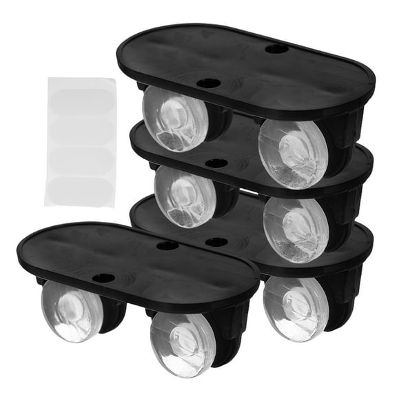Masteelf 4pcs Self-Adhesive Caster Wheels For Small Appliances And Office Furniture Small Tool Cart Wheels For Under-Bed Storage Boxes Trash Cans And Diy Projects Mini Swivel Wheels For Easy Mobility