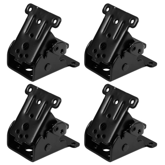 Masteelf 4pcs Self-Locking Hinge Leg Accessories 90-Degree Self-Lock Hinges Foldable Support Hinges For Folding Table Top Furniture And Office Hardware