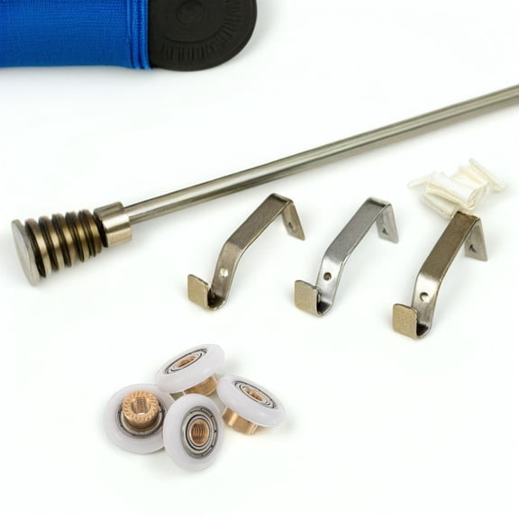 Masteelf 4pcs Shower Door Rollers Wheels Replacement Part for Bathroom Glass Sliding Door Track