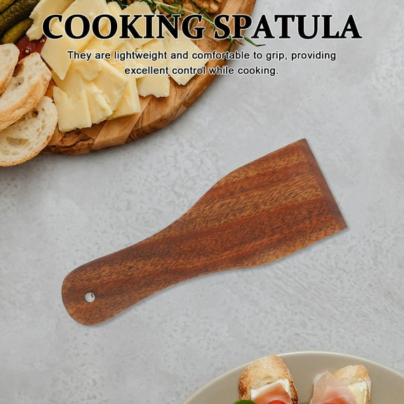 Masteelf 4pcs Small Wood Spatula Butter Spatulas Wooden Turner Multi-Purpose Wooden Spatulas Cake Cream Scraper For Scraping Butter And Cream