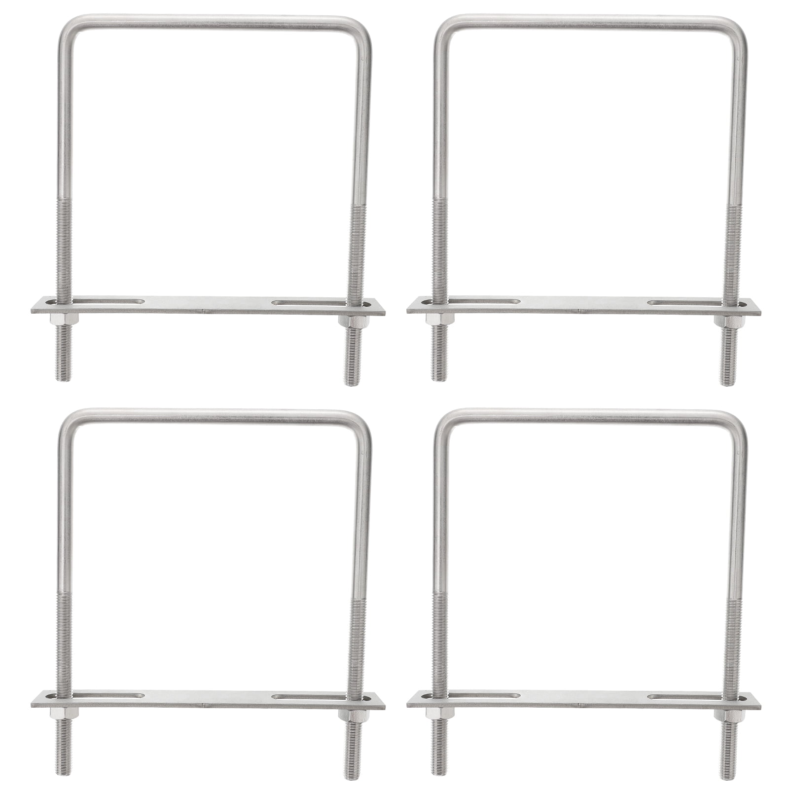 Masteelf 4pcs Square U Bolt M10x150x200mm Stainless Steel Boat Trailer