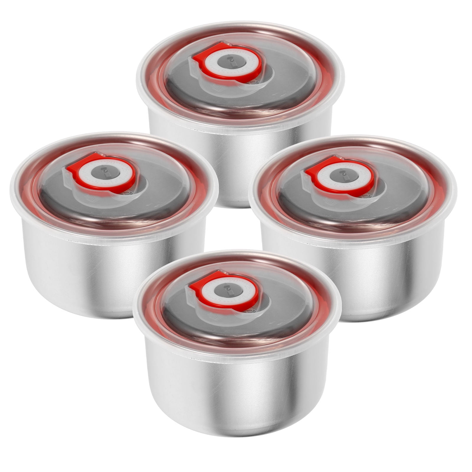 Masteelf 4pcs Stainless Steel Sample Boxes School Canteen Food ...