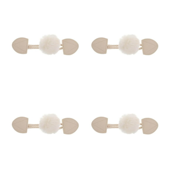 Masteelf 4pcs Vintage Horn Toggle Button for Coat Sewing Clothing and DIY Crafts Coat Functional Horn Toggle Button for Outerwear and Crafting