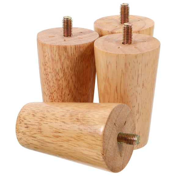 Masteelf 4pcs Wooden Furniture Legs Tapered Replacement Legs For Sofa Couch And Cabinet 8cm Wooden Couch Legs For Easy Installation