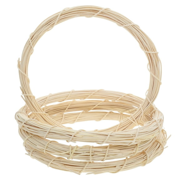 Masteelf 4pcs Wreaths Ring Branch Wreath Rattan Wreath Flower Wreath Frame Wreath Garland Hoop For Diy Crafts Decorations Outdoor Indoor