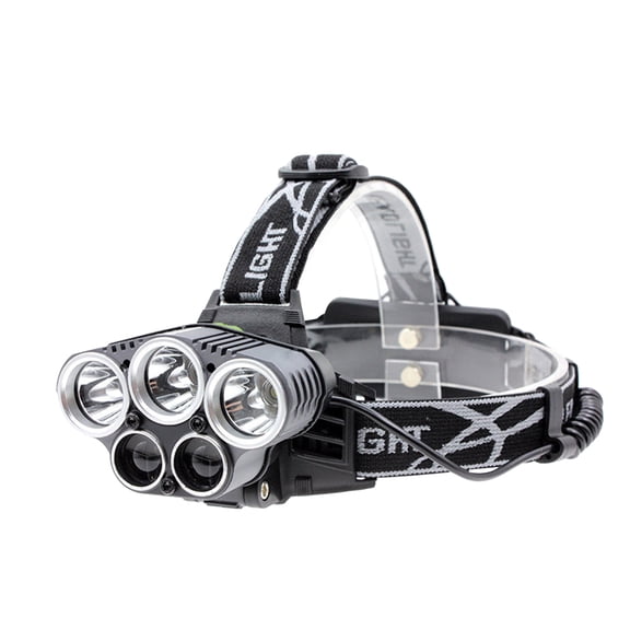 Masteelf 5 LED Headlights Super Bright Torch Waterproof Lamp