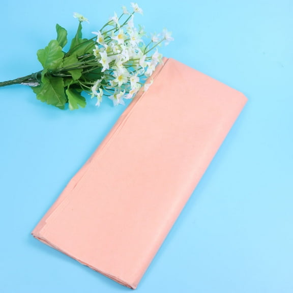 Masteelf 5 Packs/Set Colored Tissue Paper Thin Craft Paper for Gift Wrapping Wedding Decor Handcraft (Apricot)