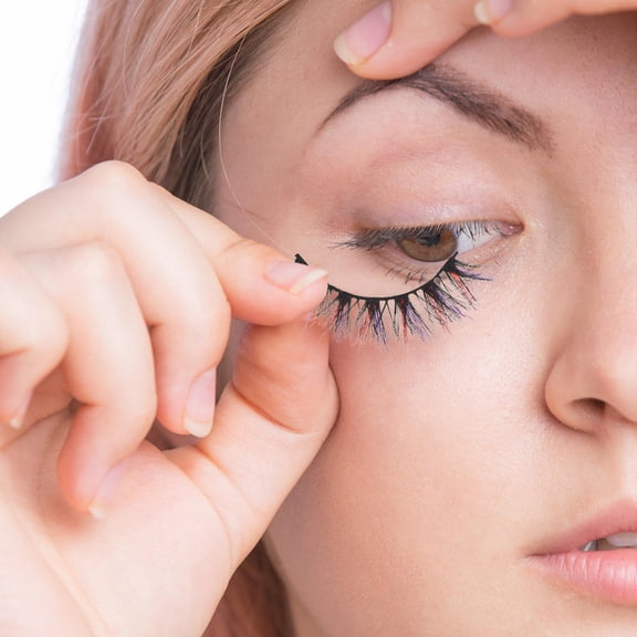 Masteelf 5 Pairs Colored False Eyelash Extensions Set, Natural Look Imitation Lashes for Eye Makeup