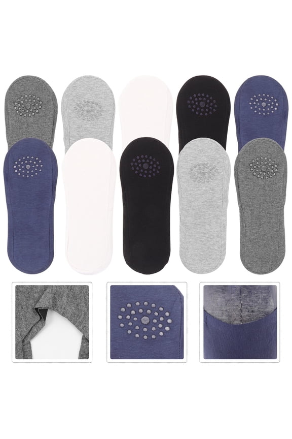 5 Pairs Flat Boat Liner Sock Ankle Socks Features Cut Invisible Men's Women's