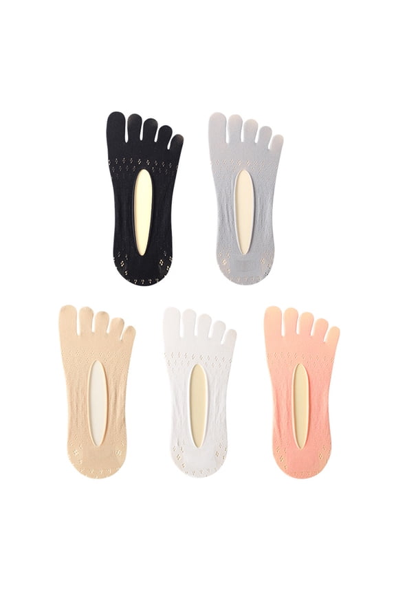 Invisible Socks Velvet Women 5 Pairs 1 Set