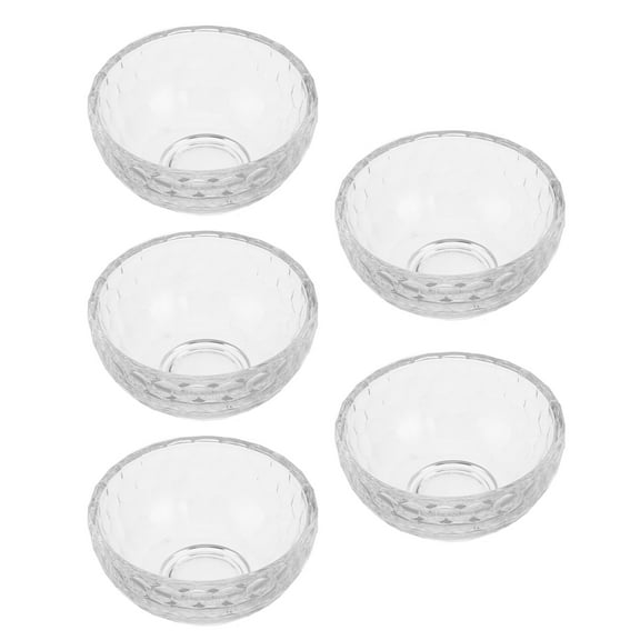 Masteelf  5 Pcs Candy Dishes Decorative Clear Glass Bowls Transparent