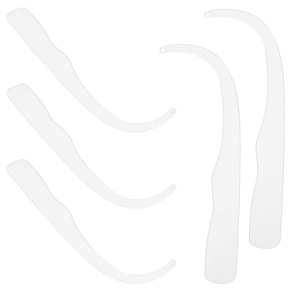 Masteelf 5 Pcs Clear Earrings for School Display Strip Work