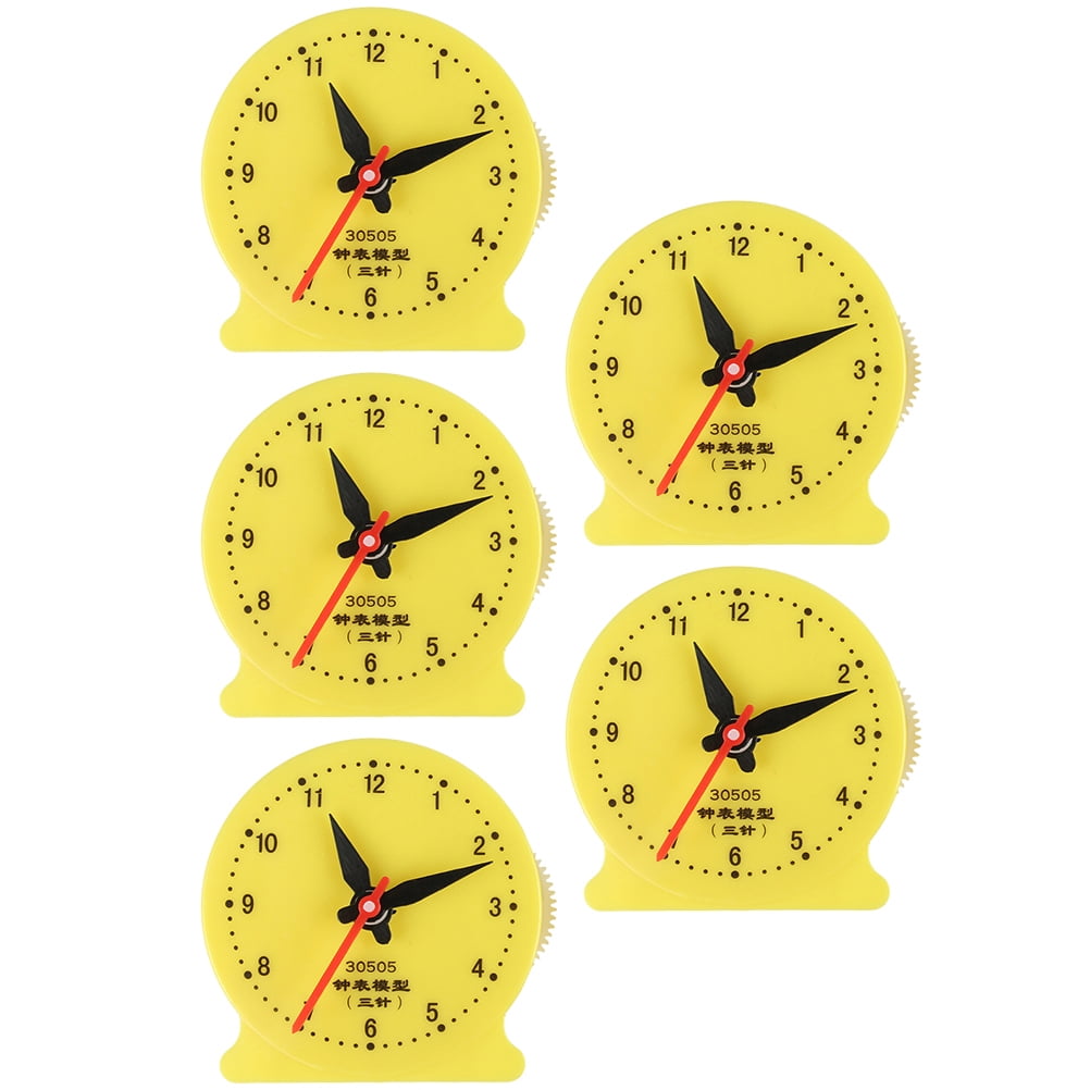 Masteelf 5 Pcs Clock Props Learn To Read Time Teaching Toys ...