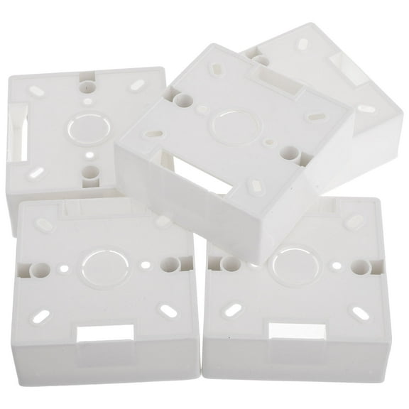 Masteelf  5 Pcs Exposed Wiring Box Outdoor Power Outlet Protective Electrical
