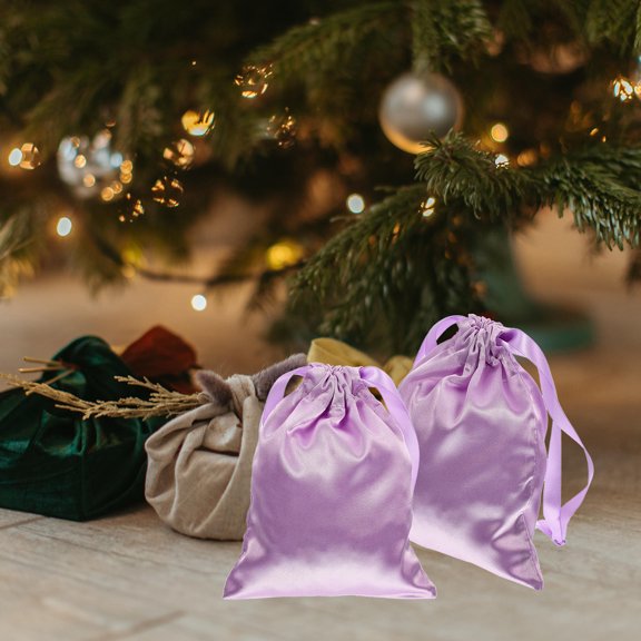 Masteelf 5 Pcs Eye Mask Storage Bag Small Toiletry Bags Jewelry Girls Makeup Violet