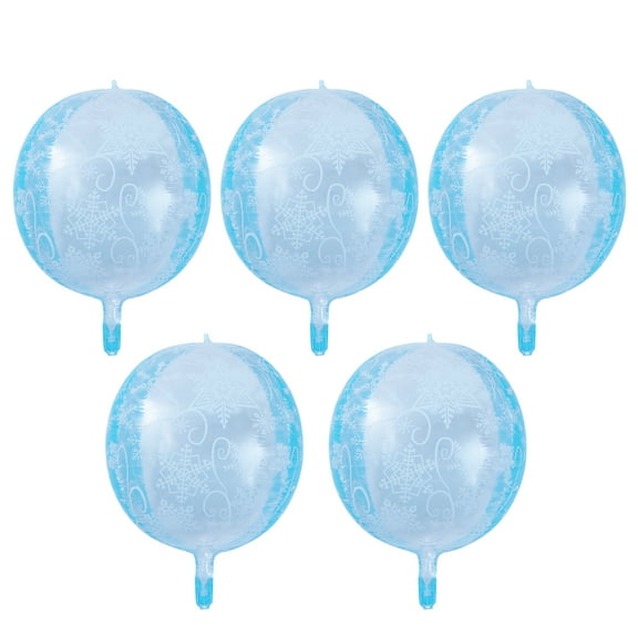 Masteelf 5 Pcs Helium Balloon Pump Snowflake Christmas Party Balloons Child