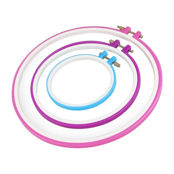 Masteelf 5 Pcs Hoop Cross Stitch Embroidery Kit Cross Stitch Kits