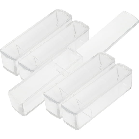 Masteelf 5 Pcs Ink Storage Case Perfect Details Stamper Storage Office 10.5X2.8X2.6CM