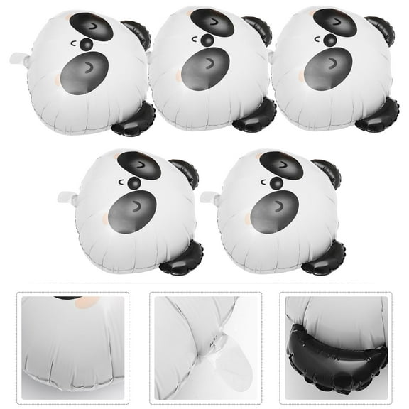Masteelf  5 Pcs Panda Balloon Aluminum Film Cute Party Decorations