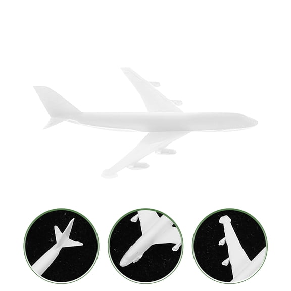 Masteelf 5 Pcs Realistic Airplane Models and Airport Facility Miniatures for Sand Tray and Home Decor
