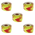 thumbnail image 1 of Masteelf 5 Rolls  Reflective Safety Tape Arrow Caution Outdoor Security Tape For Vehicles Trailers Boats Signs 5m High Visibility Warning Tape, 1 of 8