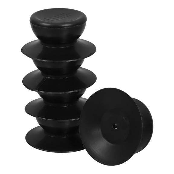 Masteelf 5 Set Nut One-piece Lid Button 6.60X6.60X3.00CM Black