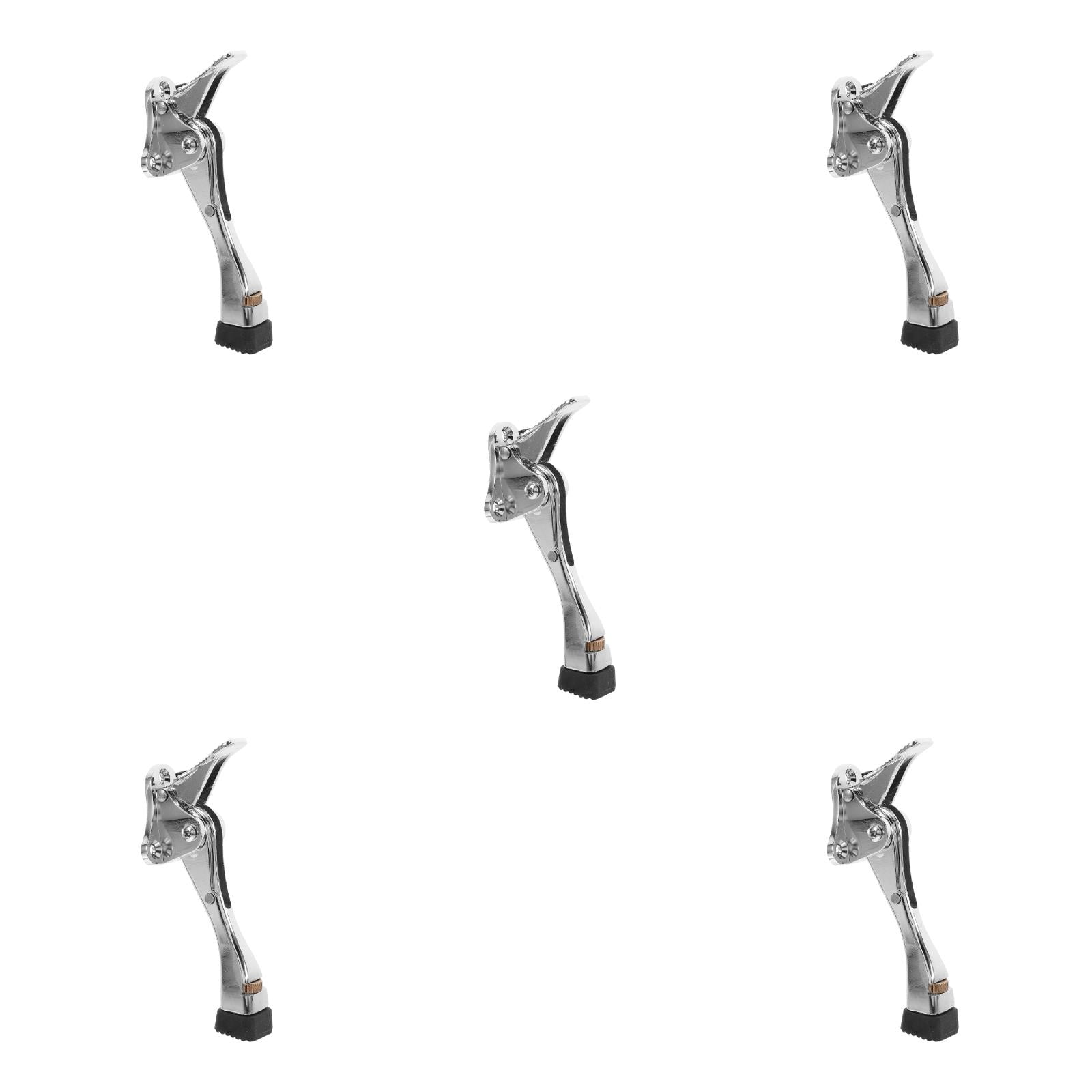 Masteelf 5 Sets Adjustable Door Stopper for Wall Protection Heavy Duty Doorstop with Anti-Slip Rubber Base for Indoor Doors Security Door Stop