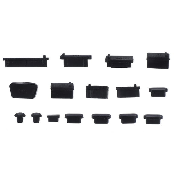 Masteelf 5 Sets Computer Cover Breathable Dust Covers for Electronics USB Laptop Charger Black