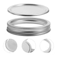 thumbnail image 1 of Masteelf 5 Sets Jar Lids Canning Jar Caps Tinplate Storage Jar Lids with Rings, 1 of 7