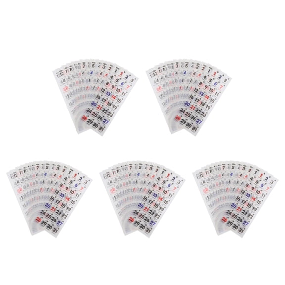 Masteelf 5 Sets Planner Date Stickers Calendar Numbers Stickers Number Planner Stickers Calendar Stickers for Planner Date Stickers for Planners Journals Calendar