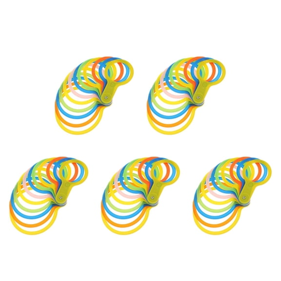 Masteelf 5 Sets Precision Fruit Diameter Gauge Ruler For Accurate Size Measurement Of Apples Oranges Pears Various Vegetables Grading Tool For Farmers Gardeners