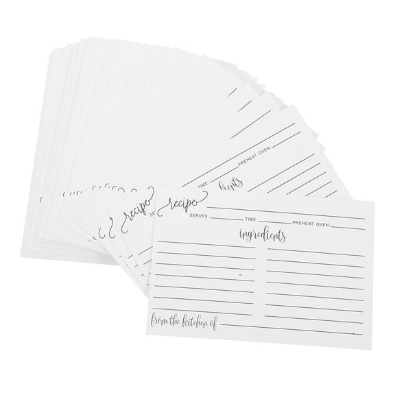 Masteelf  50 PCS Coffee Recipe Cards Blank Recipes Message Electric Pressure Cooker Anti-blocking Cover