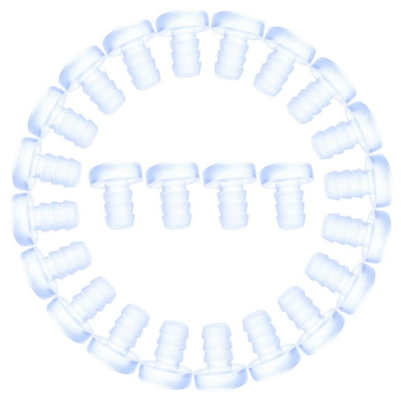 Masteelf 50 PCS Dust-proof Foot Nails 1.00X0.90X0.50CM Transparent