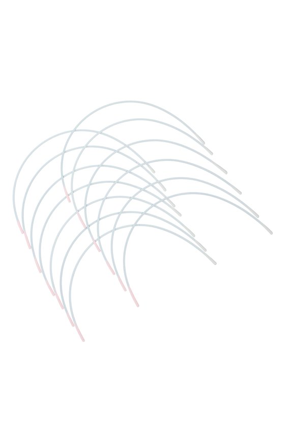 50 Pairs Replaceable Underwire Underwear Support Rings Bras Accessory Metal Wire for Bras