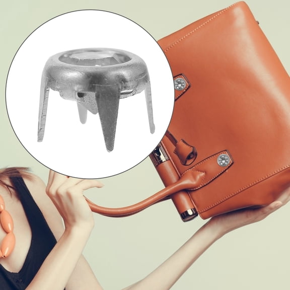 Masteelf  50 Pcs Four Claw Drill Nail Bags Clothes Rivets Apparel Studs Silver