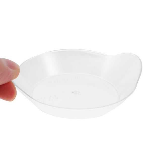 Masteelf  50 Pcs Leaf Crystal Dish Snack Serving Plate Decorative